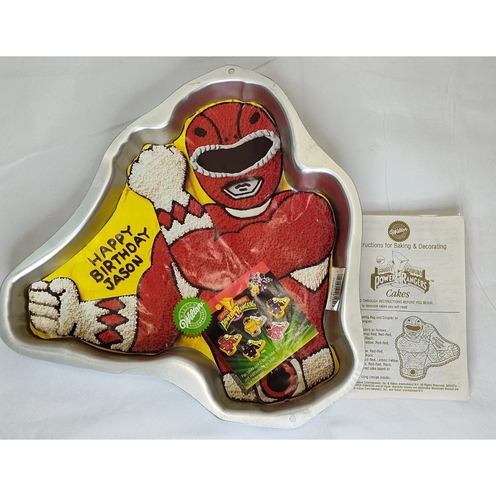 VTG Wilton Mighty Morphin Power Rangers Cake Mold Pan 1994 RARE SEE B26.1GA713
